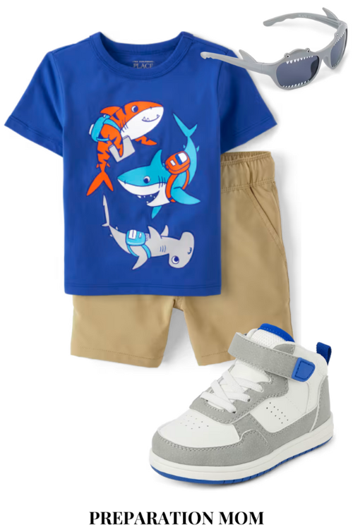 Trendy and Comfortable Preschool Boy Outfit Idea for the First Day