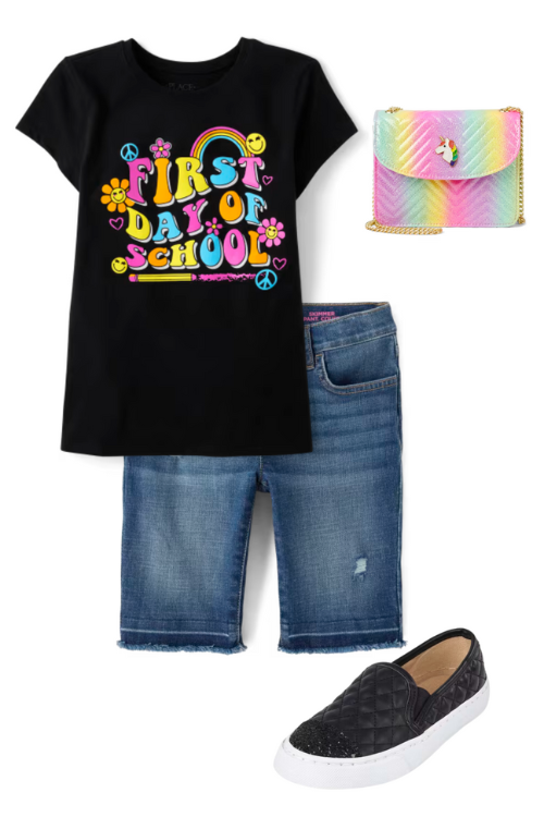 Undeniably Cute Back to School Outfit for Your Preschool Girl