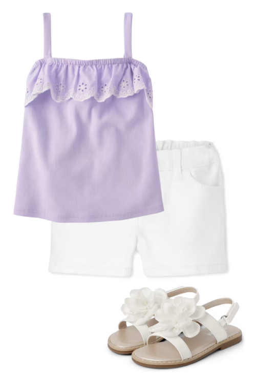 Preschool Girl Outfit Idea, Summer Friendly, for the Start of the New Year